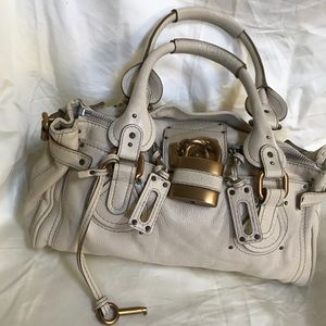 Chloé Paddington (Classic) Cream Leather Satchel